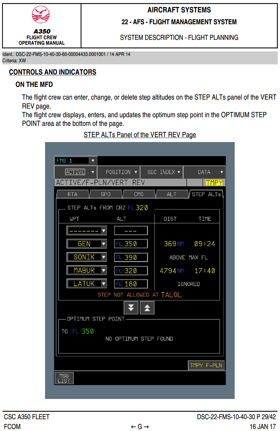 Fcom Abnormal STEP ALT 疑惑点及 FCOM 中图示错误 – 泛宅航空